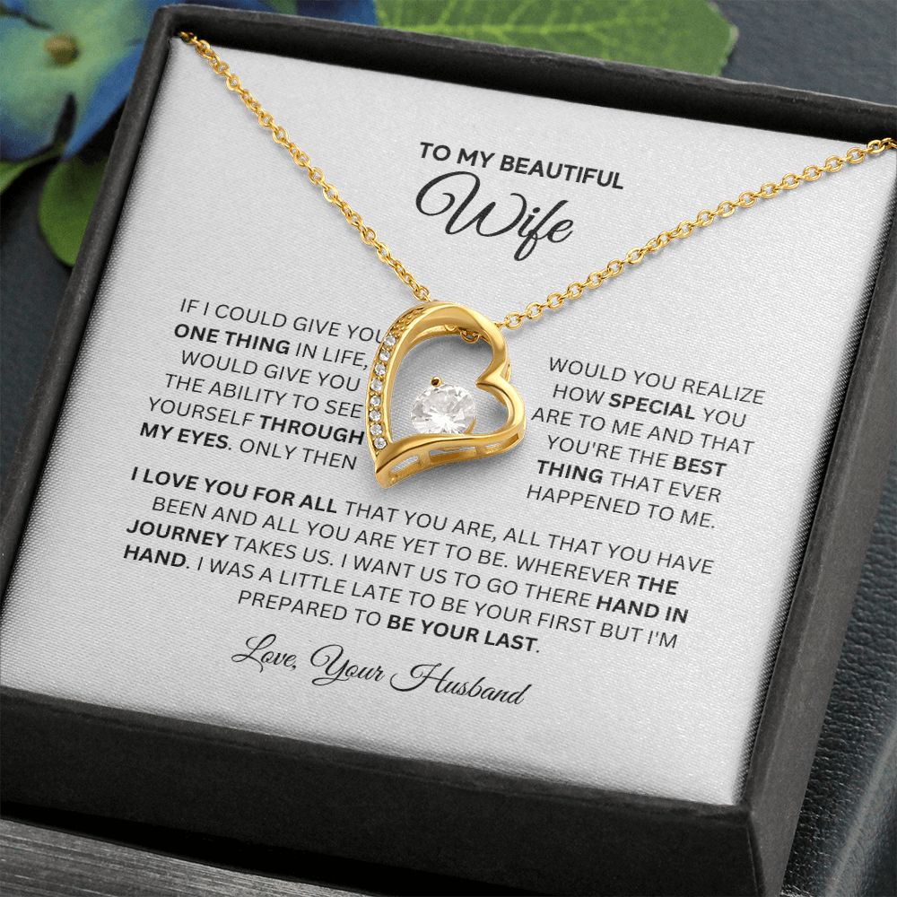 To My Girlfriend Forever Love Heart Necklace Gift for Valentine Birthday  Wedding | eBay